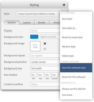 Save and Revert per artboard