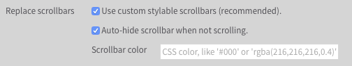 Scrollbar